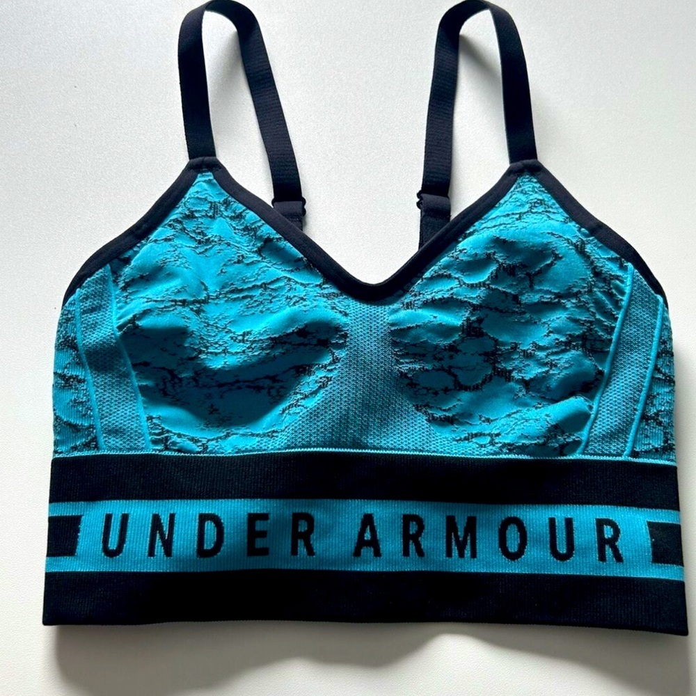 Under Armour Gray Sports Bra!  Size L like new!